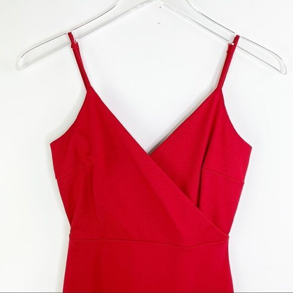 Lulus Just‎ Me Red Mini Dress with Spaghetti Straps Ruffle Hem XS - Picture 2 of 8